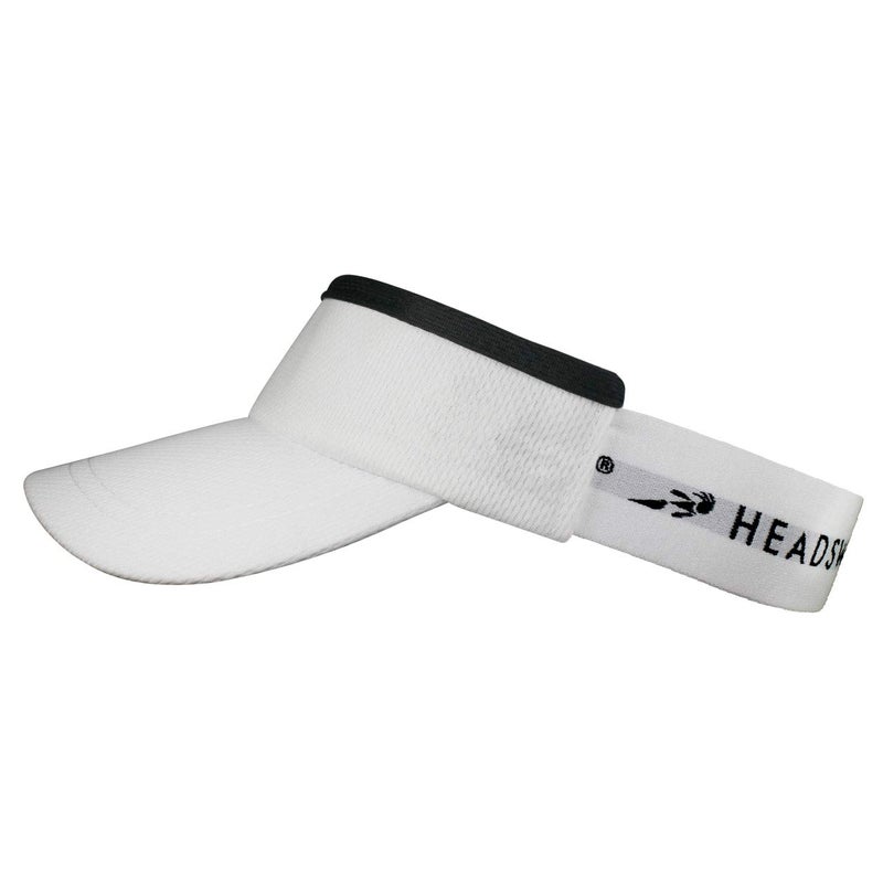Headsweats Womens Lightweight Performance Running Sun Visor, White - Image 3